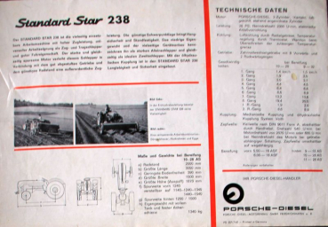 Porsche-Diesel Standard Star Modelprogram 1962 Tractorbrochure (4284)